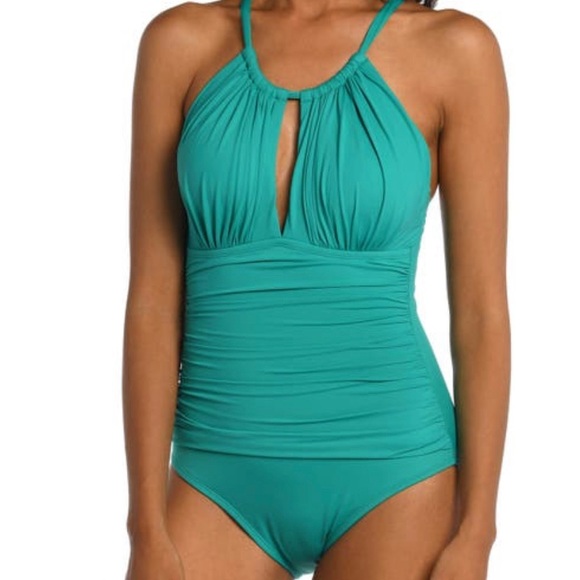 La Blanca Island Goddess High Neck One Piece Swimsuit - Picture 1 of 6